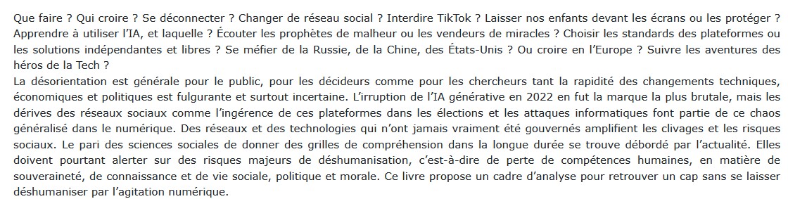 Déshumanités numériques