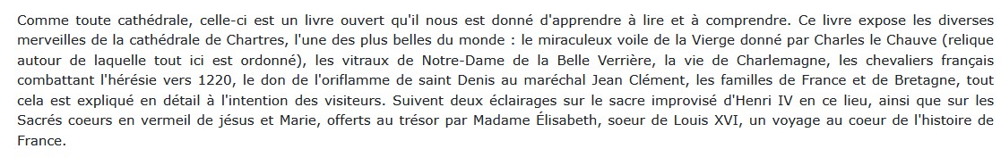 Notre-Dame de Chartres et de France, Hervé Pinoteau 