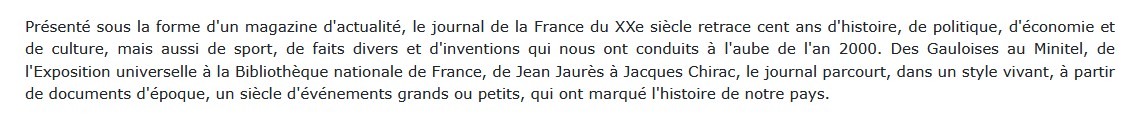 Journal de la France XXe siècle, Jacques Marseille