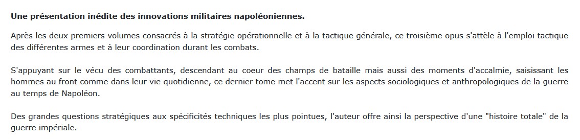 La Révolution militaire napoléonienne - Tome 3 les combats
