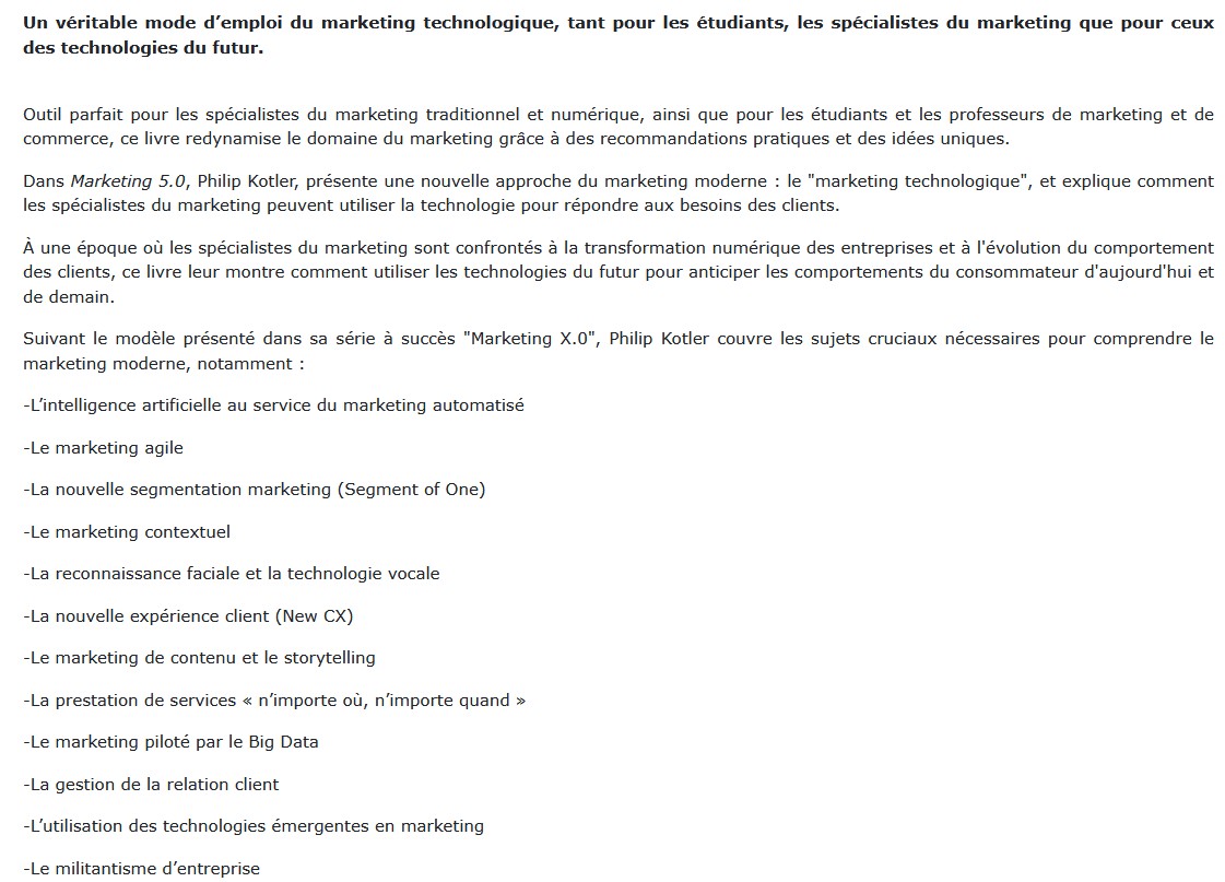 Marketing 5.0, Philip Kotler