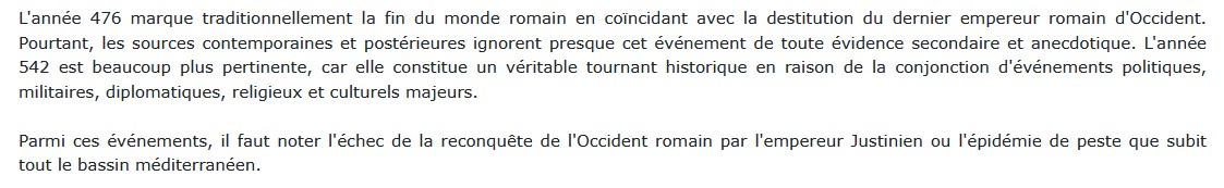 542. La fin de l'Antiquité, Sylvain Destephen 