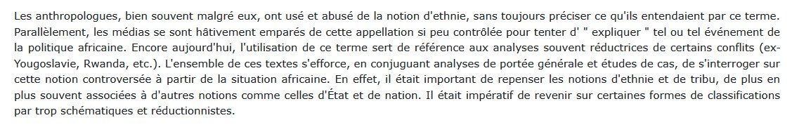 Au coeur de l'ethnie Jean-Loup Amselle