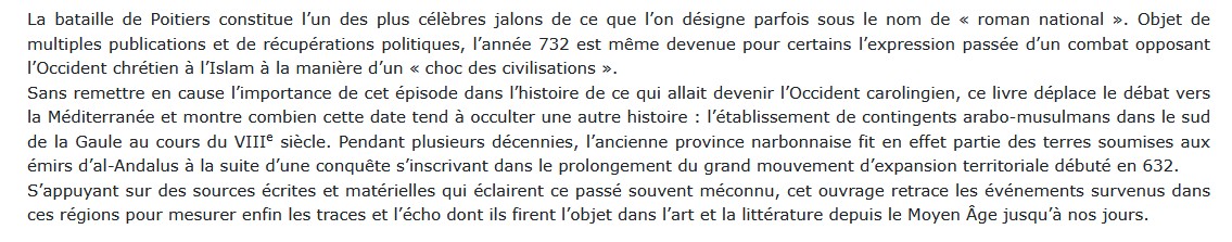 L'autre bataille de Poitier Philippe Sénac