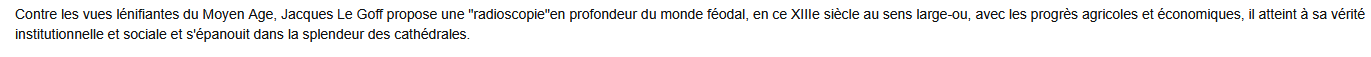 Le XIIIème siècle -  L'apogée de la chrétienté