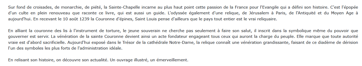 Une passion française - La Couronne d'épines, Jacques Charles-Gaffiot