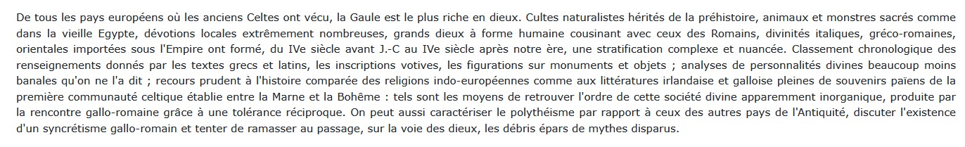 Les Dieux de la Gaule, Paul Duval 