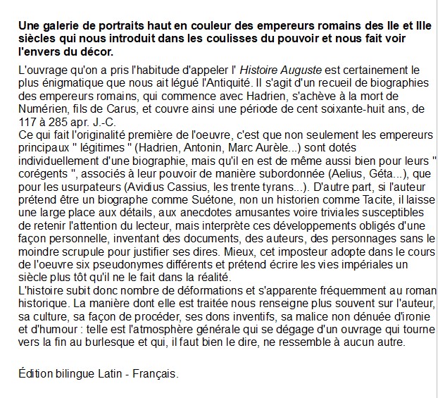 Les Empereurs romains des IIe et IIIe siècles, André Chastagnol